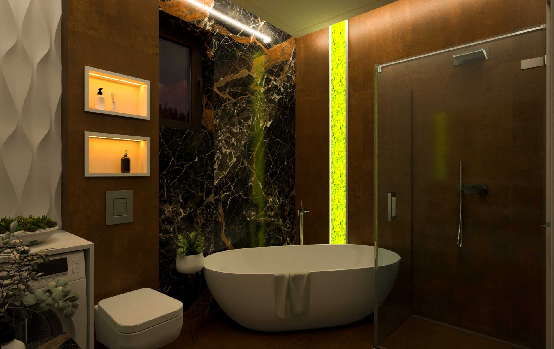 Bathroom archviz- Bitopia 3D render studio - Interior Design