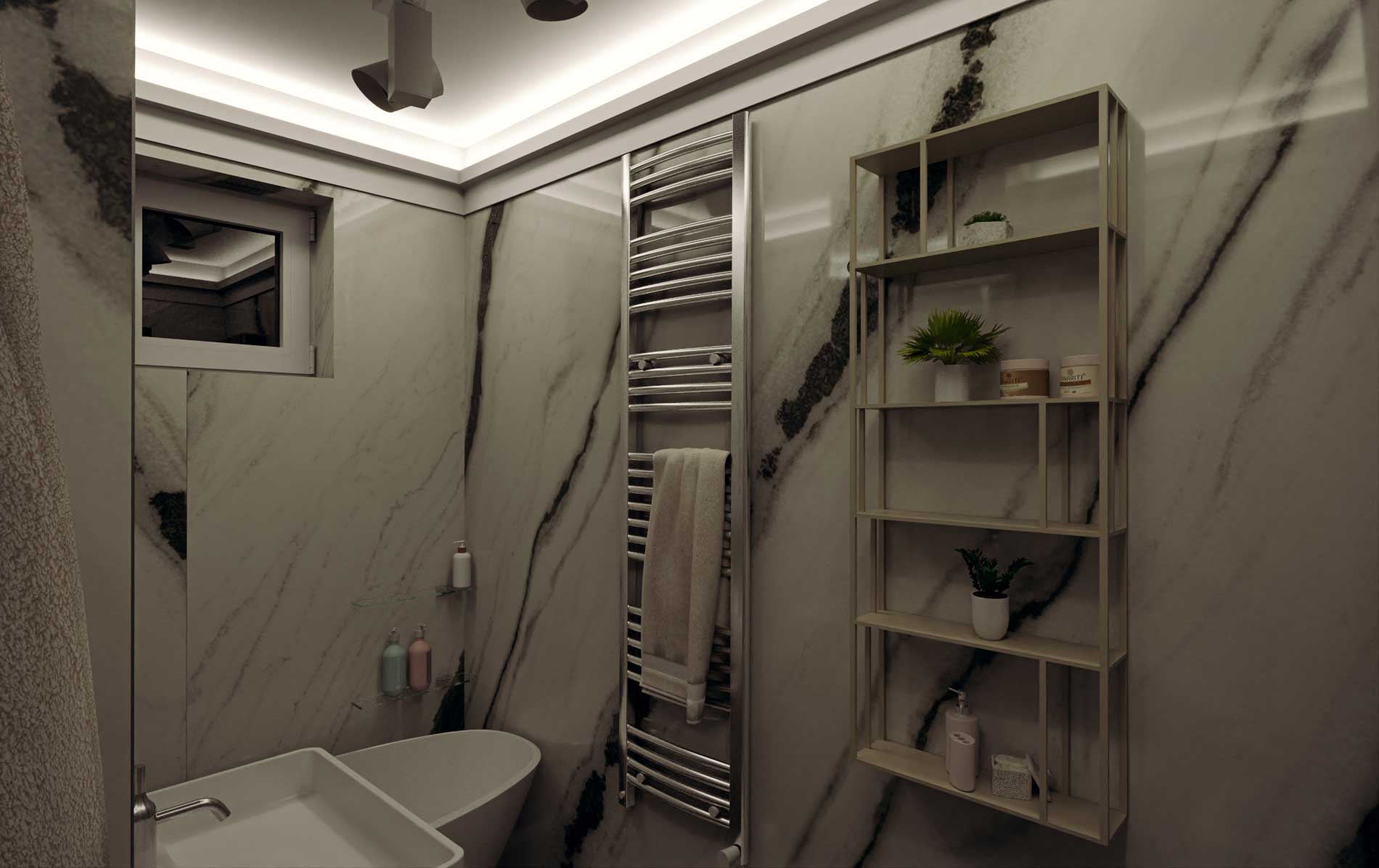Bathroom archviz- Bitopia 3D render studio - Interior Design
