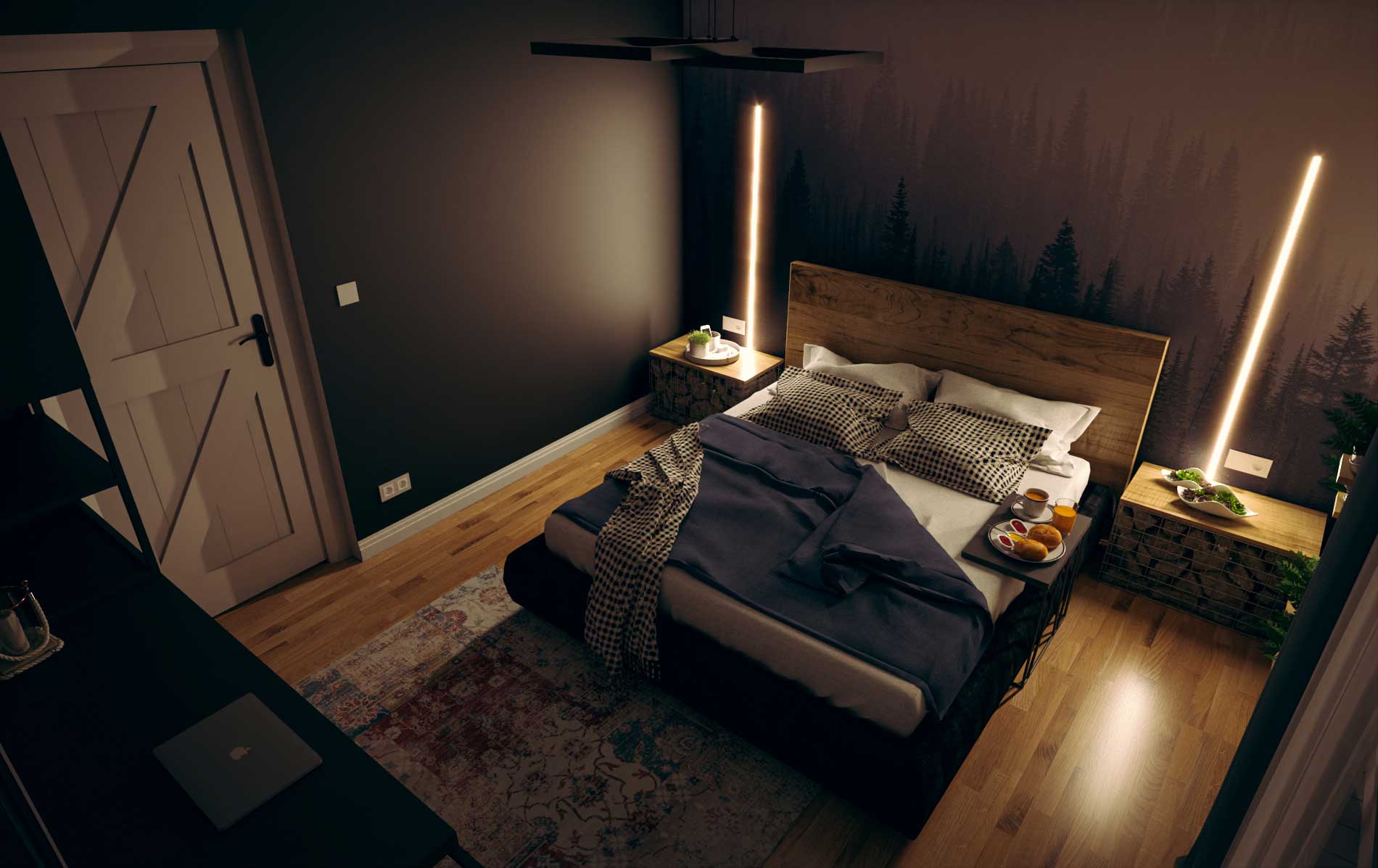 Bedroom visualization - Bitopia studio de randare Falticeni Suceava