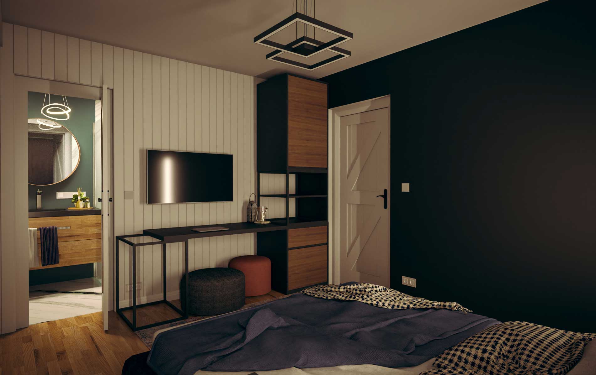 Bedroom visualization - Bitopia studio de randare Falticeni Suceava