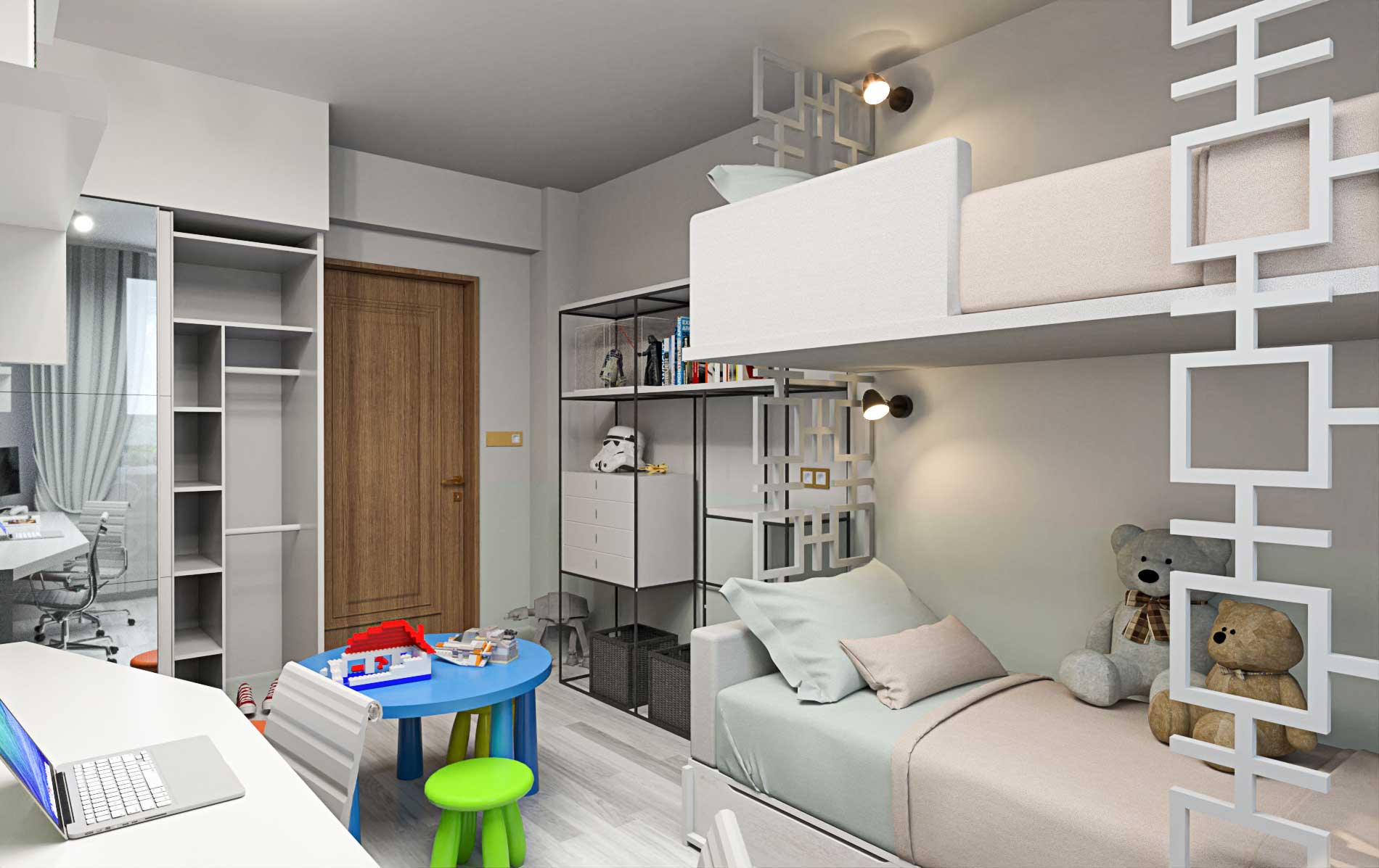 Visualization of a children's room - Bitopia 3D render studio