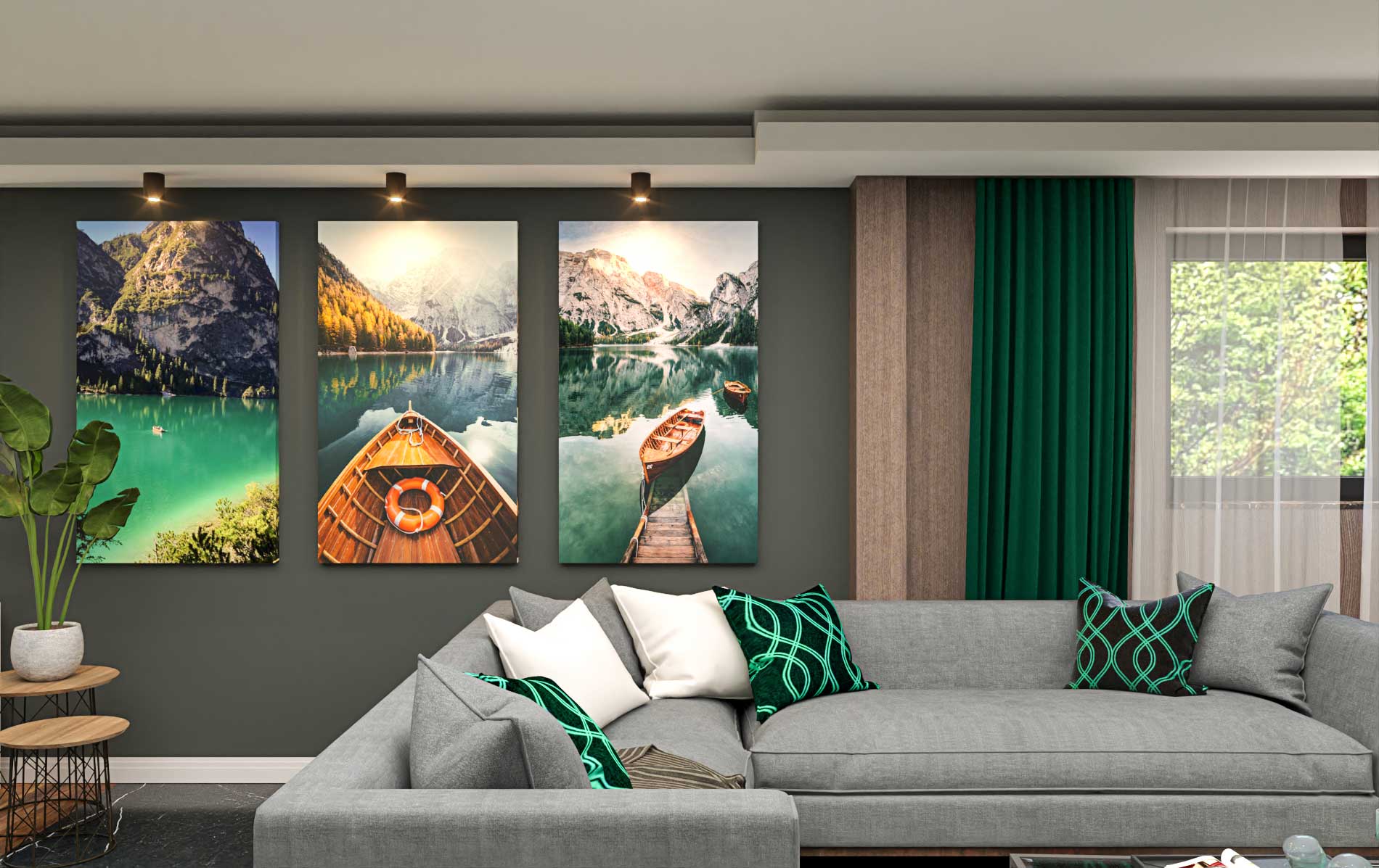 ArchViz Living Room - Bitopia 3D render studio - Interior design Falticeni