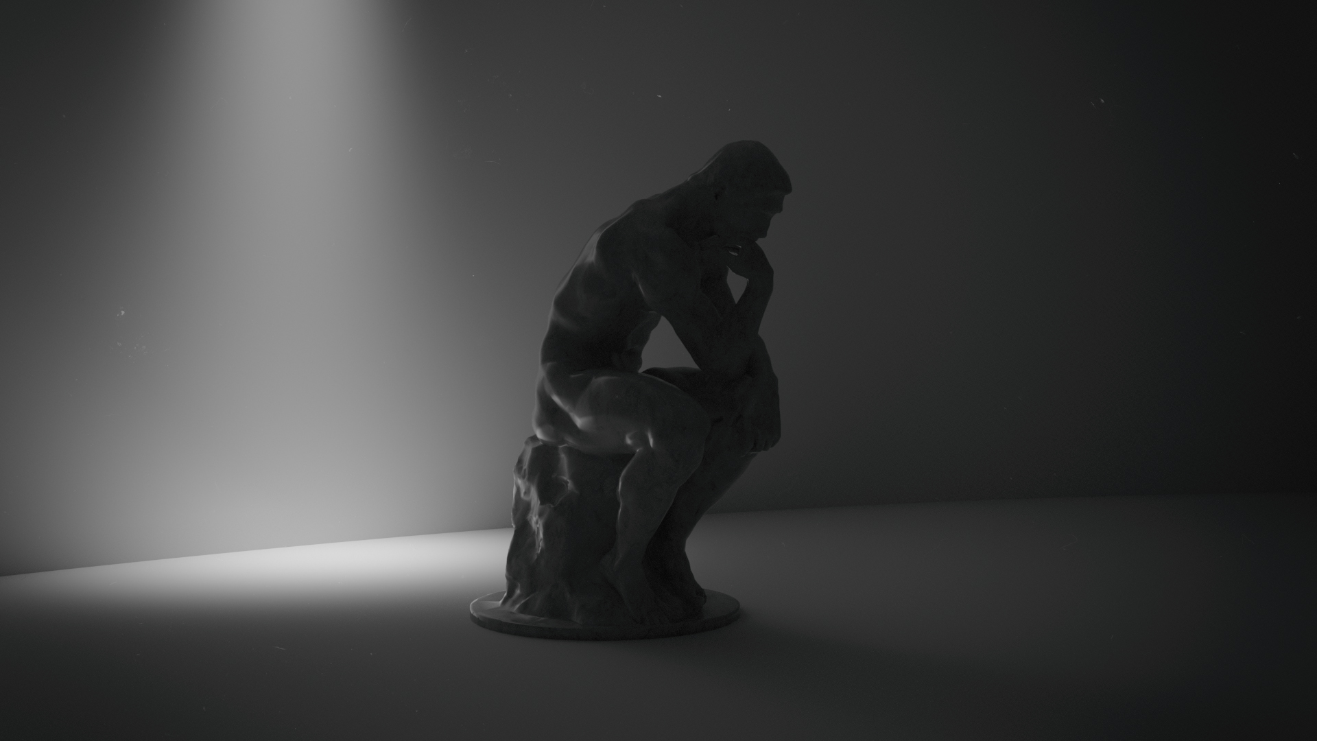 The Thinker by Auguste Rodin - Bitopia render portfolio