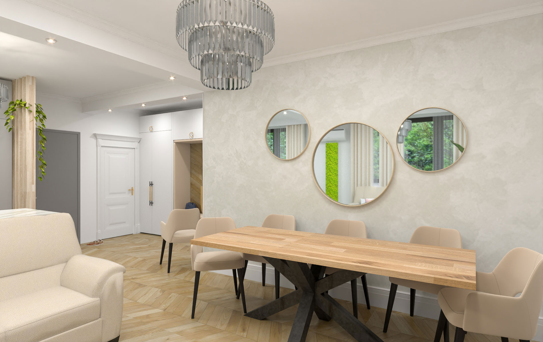 Living room visualization - Bitopia 3D render studio Romania