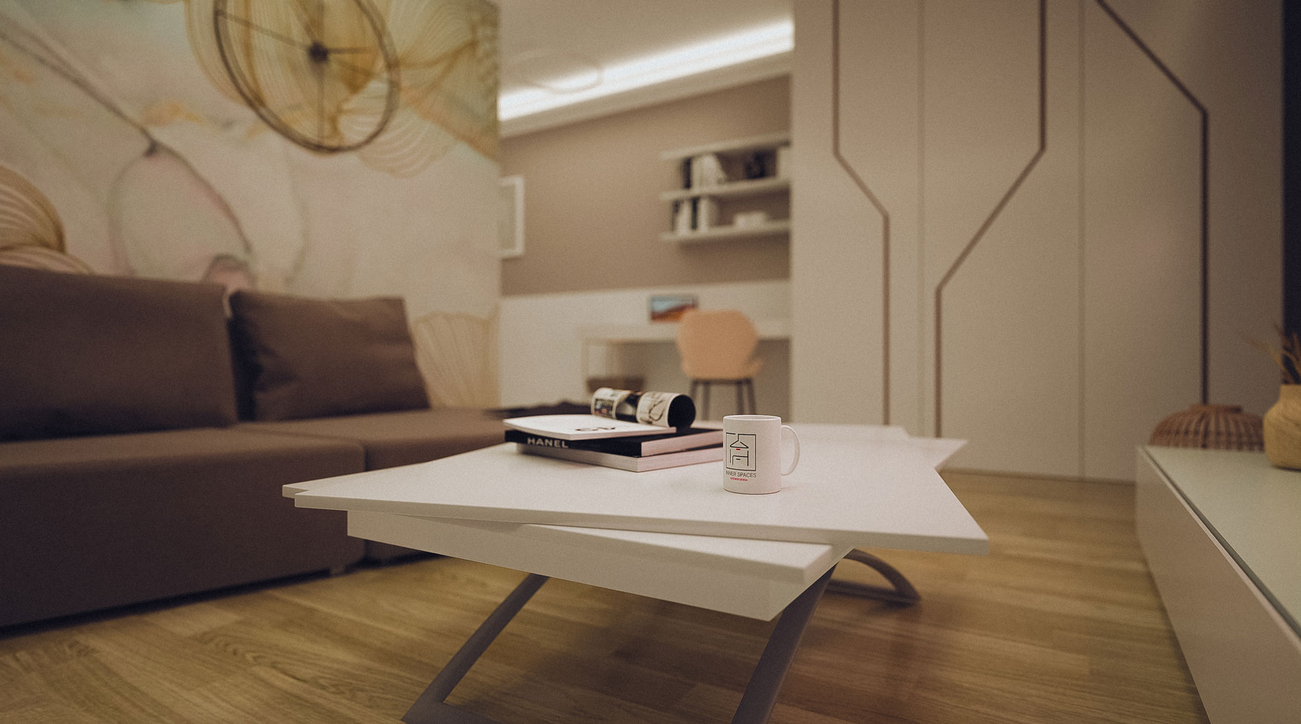 Living room visualization - Bitopia 3D Architectural Visualization Studio - Romania